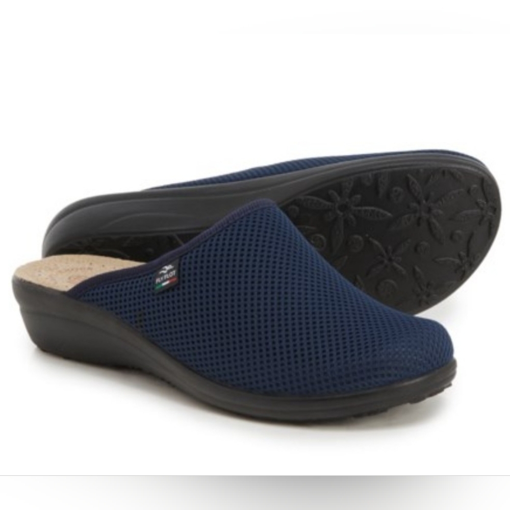 Fly Flot Mesh & Leather Anatomic Anti-shock Comfort Clogs NEW